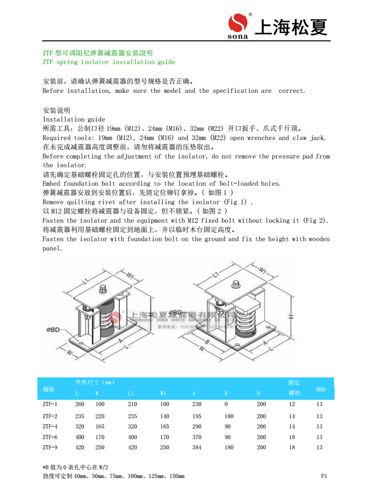 ZTF彈簧減震器安裝圖1